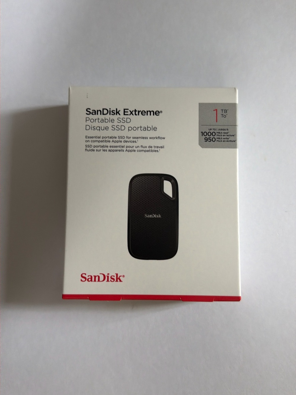 SanDisk Extreme Portable SSD 1TB - BLACK